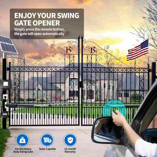 A8132 Automatic Dual Gate Opener on Gate