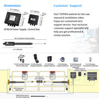 A8132 Double Swing Gate Opener Dimension and Installation Overview