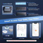 TOPENS XD551 Smart Single Swing Gate Opener Control Board