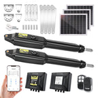 TOPENS XD552S Smart Solar Dual Swing Gate Opener Package Items