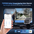 TOPENS XD552S Smart Solar Dual Swing Gate Opener APP Control