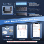 TOPENS XD552S Smart Solar Dual Swing Gate Opener Control Board