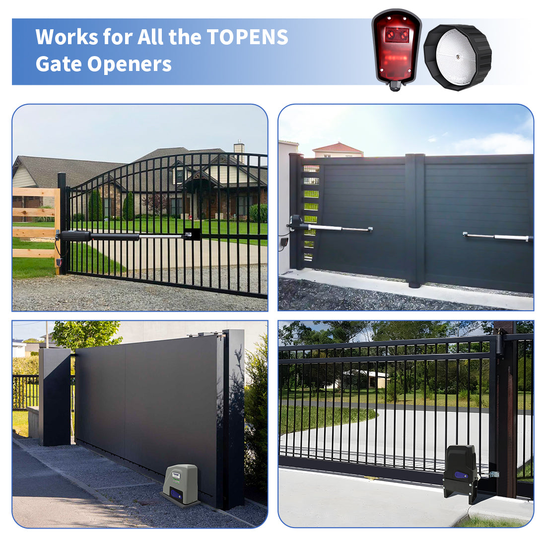 TRF3 Retro Reflective Beam Sensor Works for All TOPENS Gate Opener