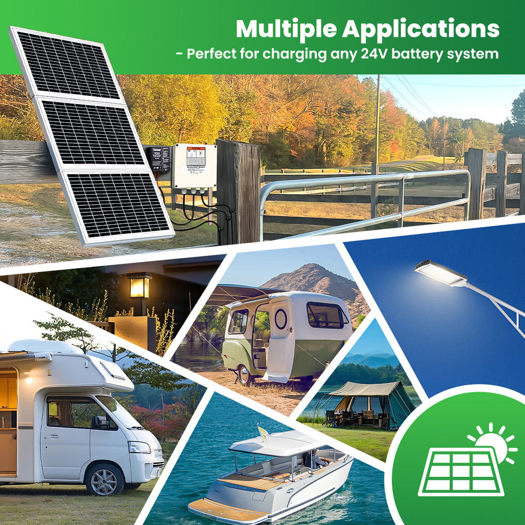TSP30W 30 Watt Monocrystalline Solar Panels  Multiple Applications