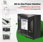 UPS01A Uninterruptible Power Supply Low Voltage Transformer for Gate Openers, Battery Charger & Solar Systems, CCTV Security Cameras